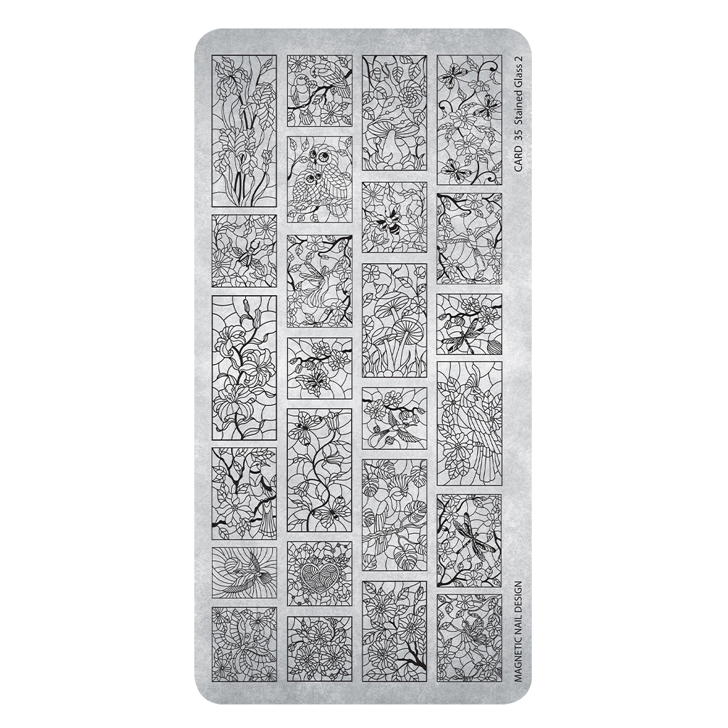 Stamping Plate 35 Stained Glass 2