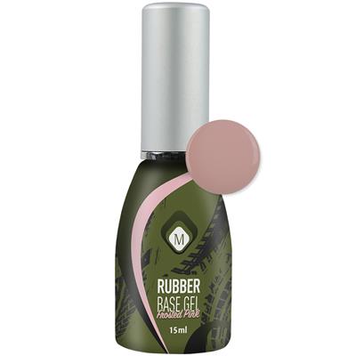 Rubber Base Gel Frosted Pink 15 ml